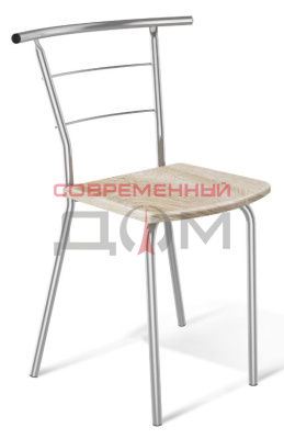 Стул Sheffilton SHT-S53 МДФ/металл CT-53 дуб сонома/ал.металлик